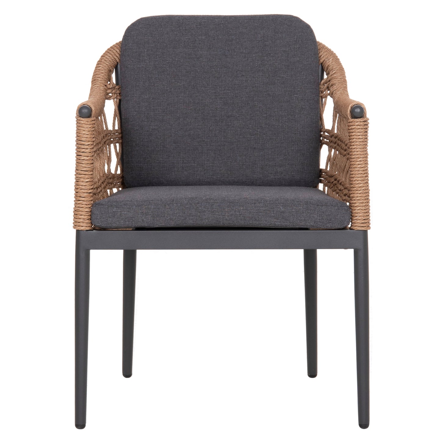 ΠΟΛΥΘΡΟΝΑ BOXER HM6556.01 ΑΛΟΥΜΙΝΙΟ & OLEFIN ΓΚΡΙ-TWIST WICKER 58x60x80Yεκ