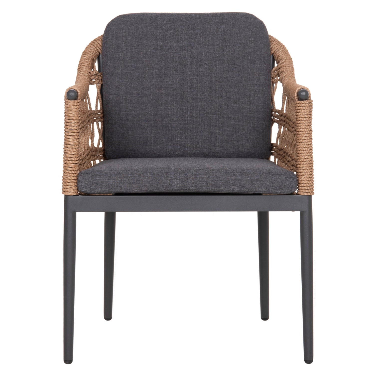 ΠΟΛΥΘΡΟΝΑ BOXER HM6556.01 ΑΛΟΥΜΙΝΙΟ & OLEFIN ΓΚΡΙ-TWIST WICKER 58x60x80Yεκ