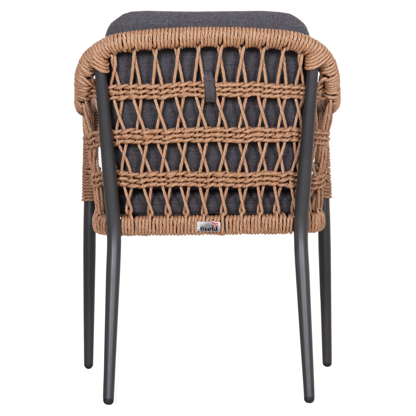 ΠΟΛΥΘΡΟΝΑ BOXER HM6556.01 ΑΛΟΥΜΙΝΙΟ & OLEFIN ΓΚΡΙ-TWIST WICKER 58x60x80Yεκ