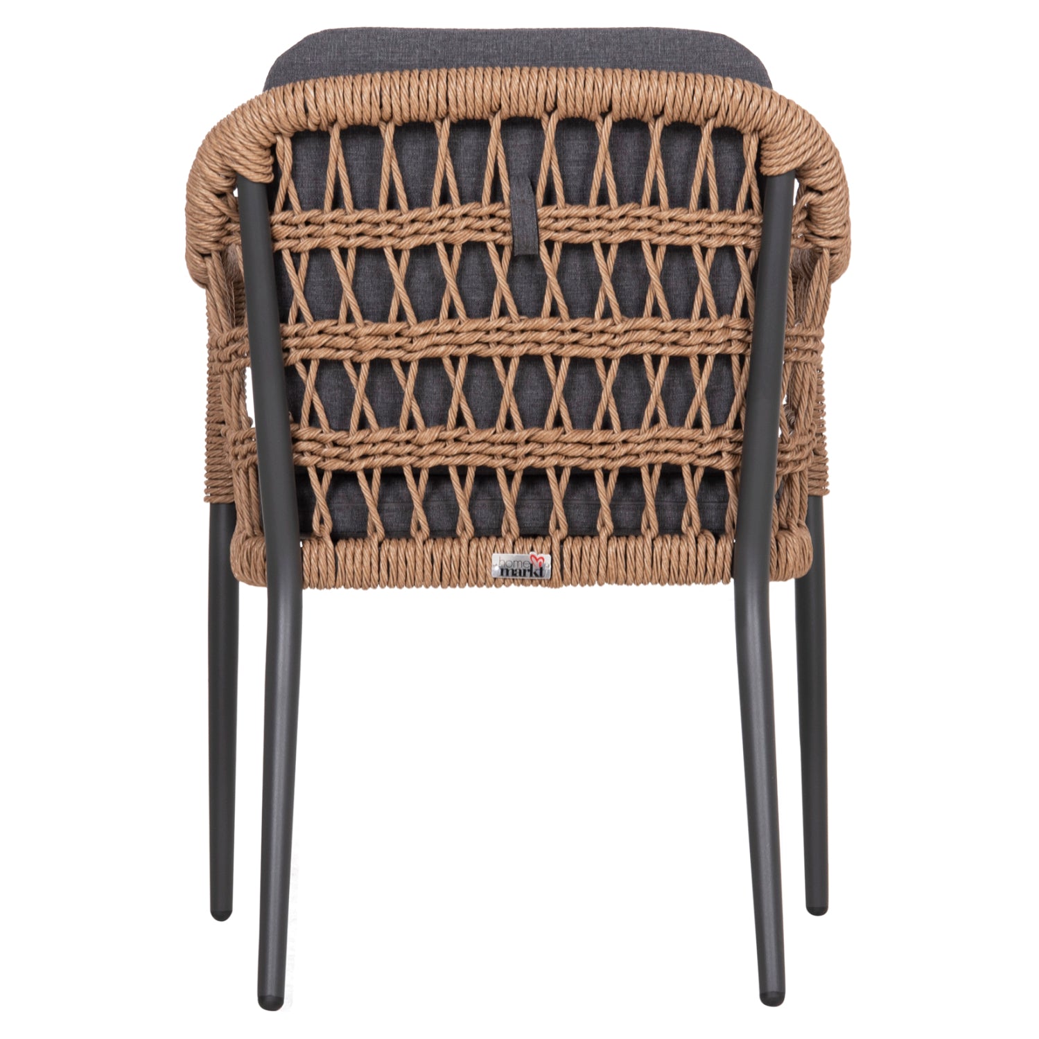 ΠΟΛΥΘΡΟΝΑ BOXER HM6556.01 ΑΛΟΥΜΙΝΙΟ & OLEFIN ΓΚΡΙ-TWIST WICKER 58x60x80Yεκ