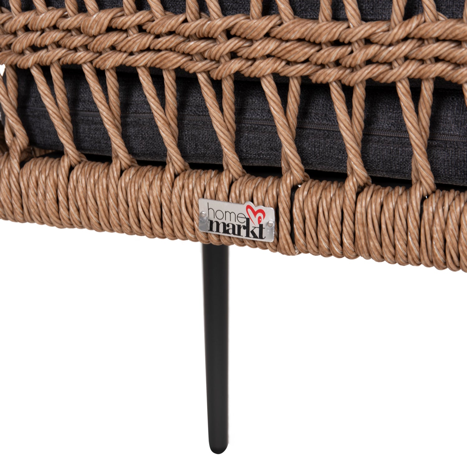 ΠΟΛΥΘΡΟΝΑ BOXER HM6556.01 ΑΛΟΥΜΙΝΙΟ & OLEFIN ΓΚΡΙ-TWIST WICKER 58x60x80Yεκ