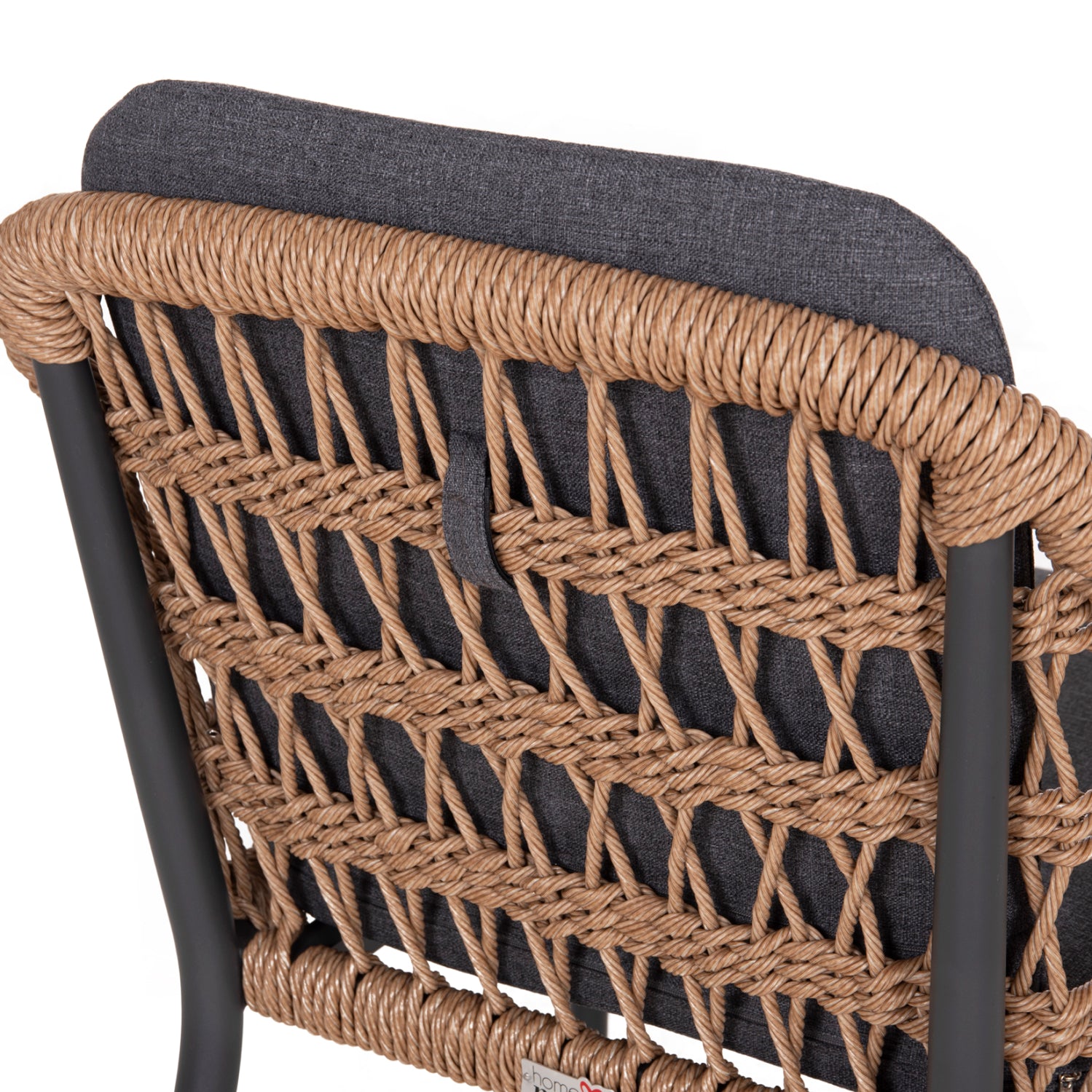 ΠΟΛΥΘΡΟΝΑ BOXER HM6556.01 ΑΛΟΥΜΙΝΙΟ & OLEFIN ΓΚΡΙ-TWIST WICKER 58x60x80Yεκ