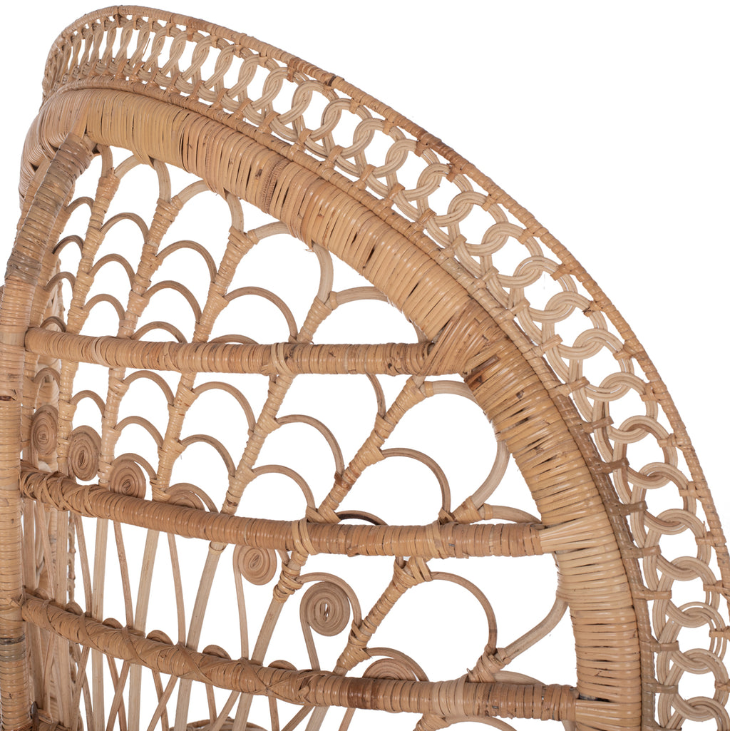 ΠΟΛΥΘΡΟΝΑ ROYAL PEACOCK Β' ΔΙΑΛΟΓΗΣ HM9342 RATTAN ΣΕ ΦΥΣΙΚΟ 114x72x150Yεκ.