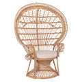 ΠΟΛΥΘΡΟΝΑ ROYAL PEACOCK Β' ΔΙΑΛΟΓΗΣ HM9342 RATTAN ΣΕ ΦΥΣΙΚΟ 114x72x150Yεκ.