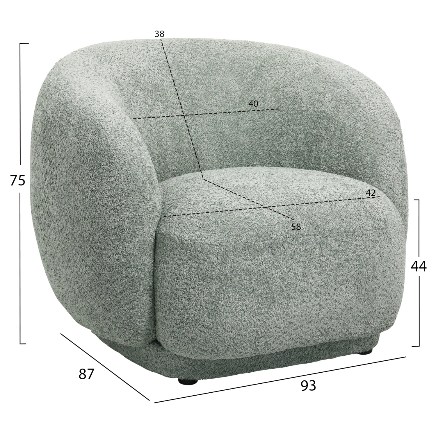 ΠΟΛΥΘΡΟΝΑ KARPEN HM9600.05 ΦΥΣΤΙΚΙ ΜΠΟΥΚΛΕ ΥΦΑΣΜΑ 93x87x78Υ εκ.