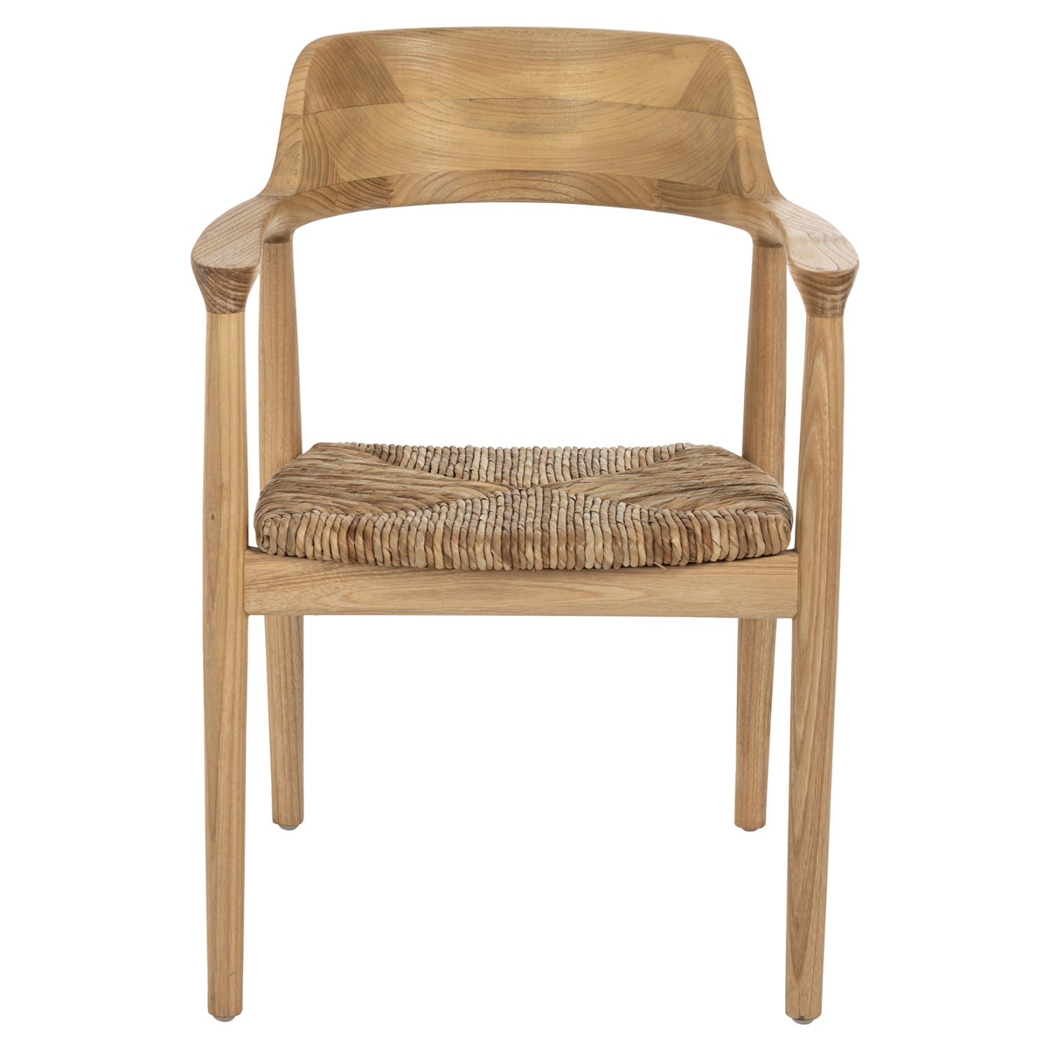ΠΟΛΥΘΡΟΝΑ KINGSLEY HM9634.01 ΞΥΛΟ TEAK & ΨΑΘΑ ΣΕ ΦΥΣΙΚΟ ΧΡΩΜΑ 57,5x54x80Yεκ.
