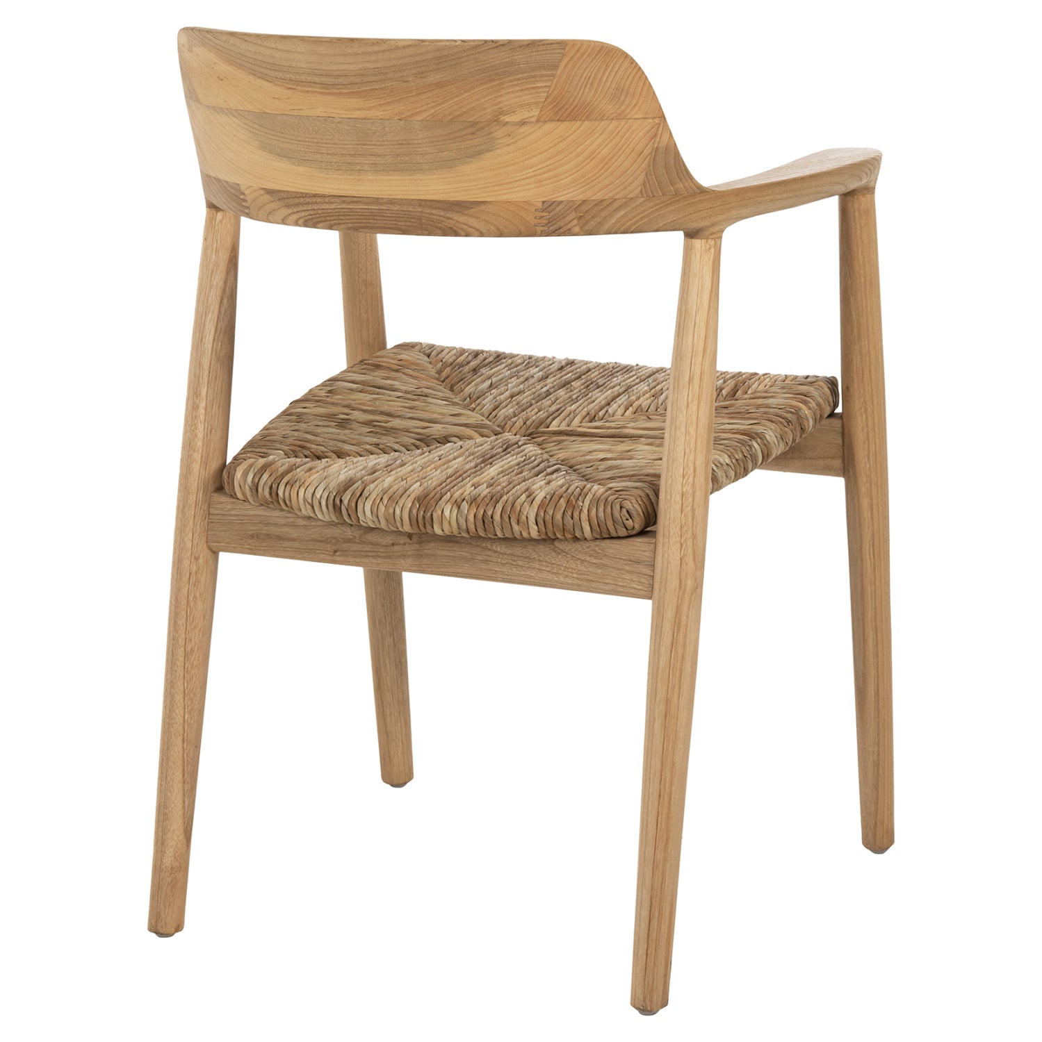 ΠΟΛΥΘΡΟΝΑ KINGSLEY HM9634.01 ΞΥΛΟ TEAK & ΨΑΘΑ ΣΕ ΦΥΣΙΚΟ ΧΡΩΜΑ 57,5x54x80Yεκ.