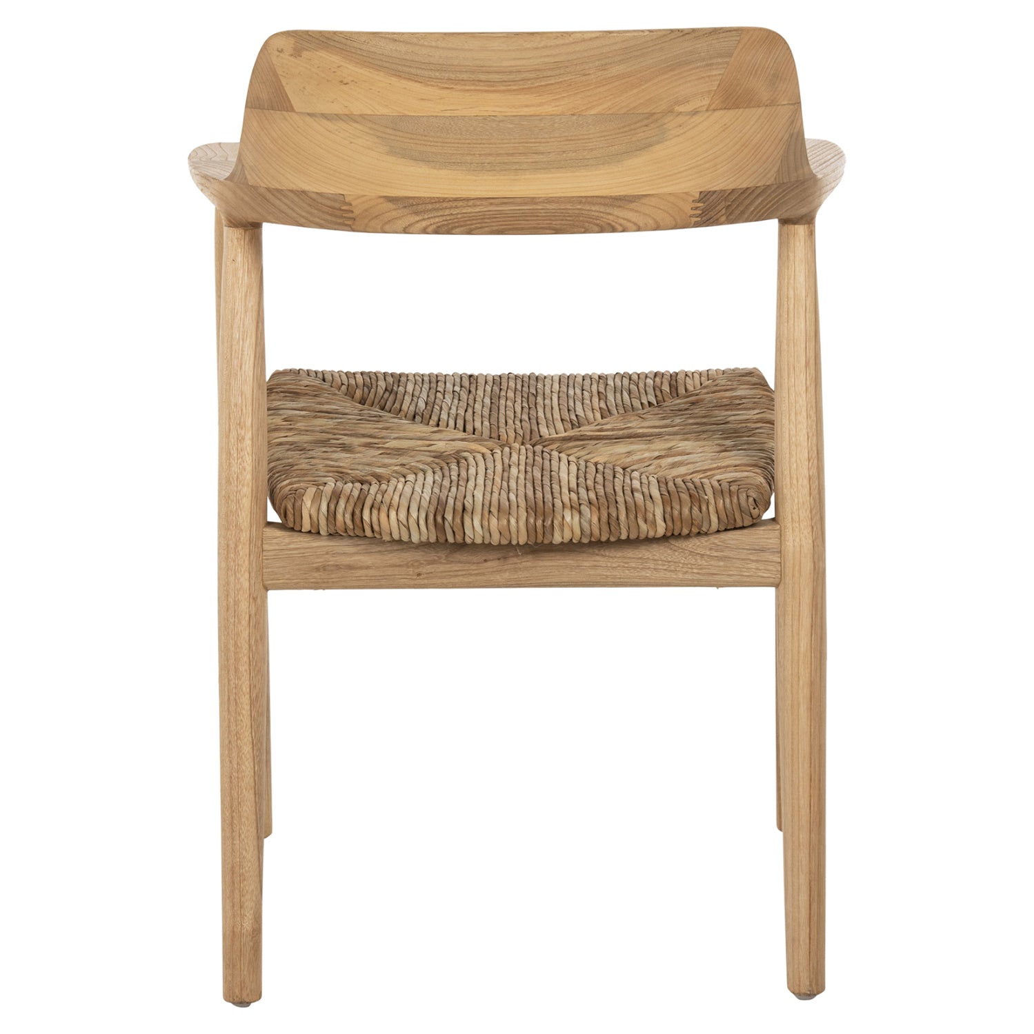 ΠΟΛΥΘΡΟΝΑ KINGSLEY HM9634.01 ΞΥΛΟ TEAK & ΨΑΘΑ ΣΕ ΦΥΣΙΚΟ ΧΡΩΜΑ 57,5x54x80Yεκ.