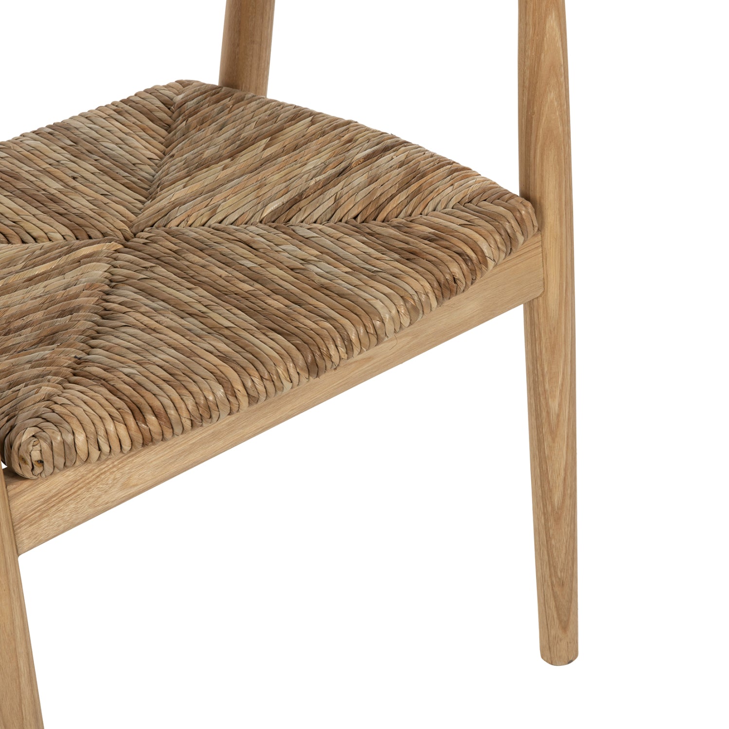 ΠΟΛΥΘΡΟΝΑ KINGSLEY HM9634.01 ΞΥΛΟ TEAK & ΨΑΘΑ ΣΕ ΦΥΣΙΚΟ ΧΡΩΜΑ 57,5x54x80Yεκ.