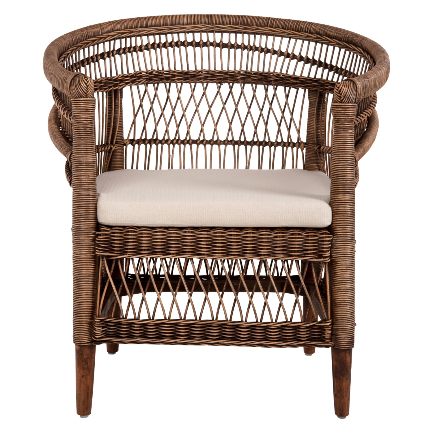 ΠΟΛΥΘΡΟΝΑ MALAWI HM9635.01 ΞΥΛΟ ΜΑΟΝΙ & RATTAN--Β'ΔΙΑΛΟΓΗΣ 80x70x86Υεκ.