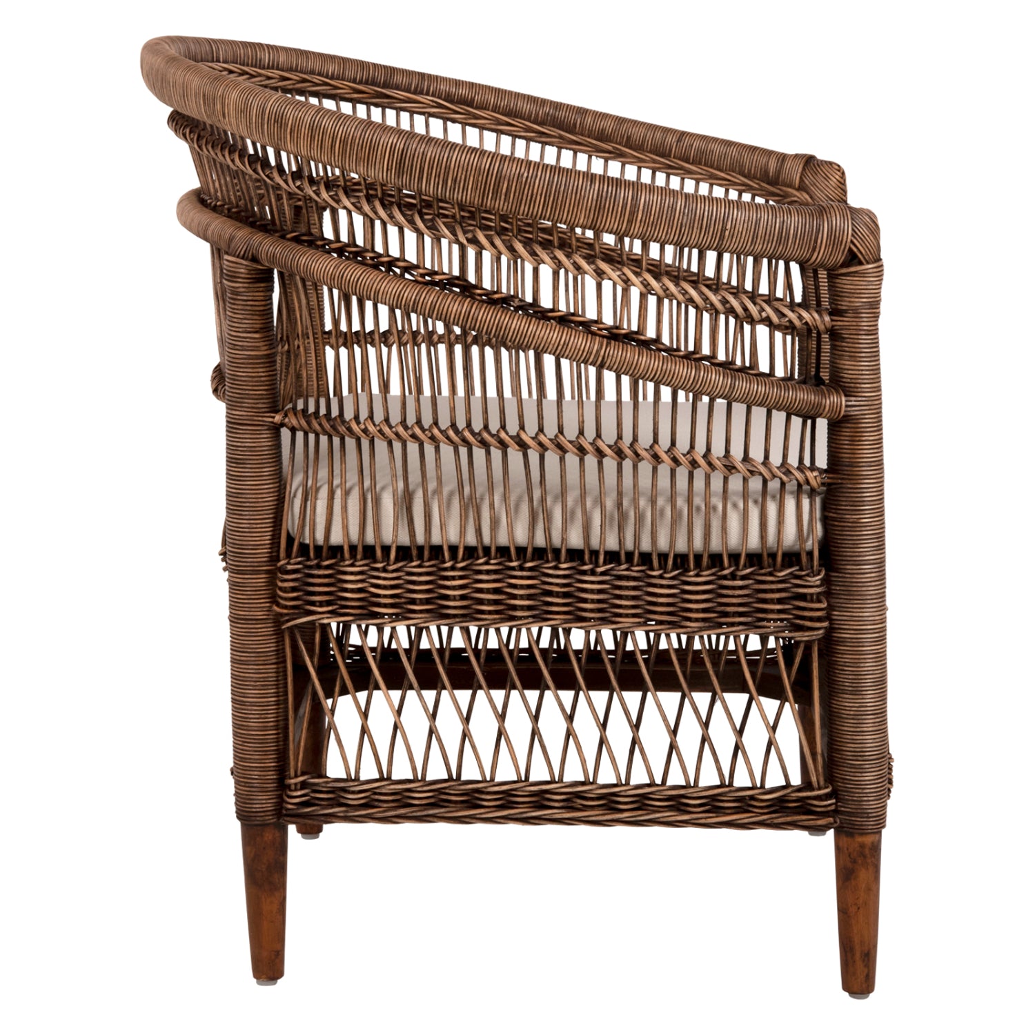ΠΟΛΥΘΡΟΝΑ MALAWI HM9635.01 ΞΥΛΟ ΜΑΟΝΙ & RATTAN--Β'ΔΙΑΛΟΓΗΣ 80x70x86Υεκ.