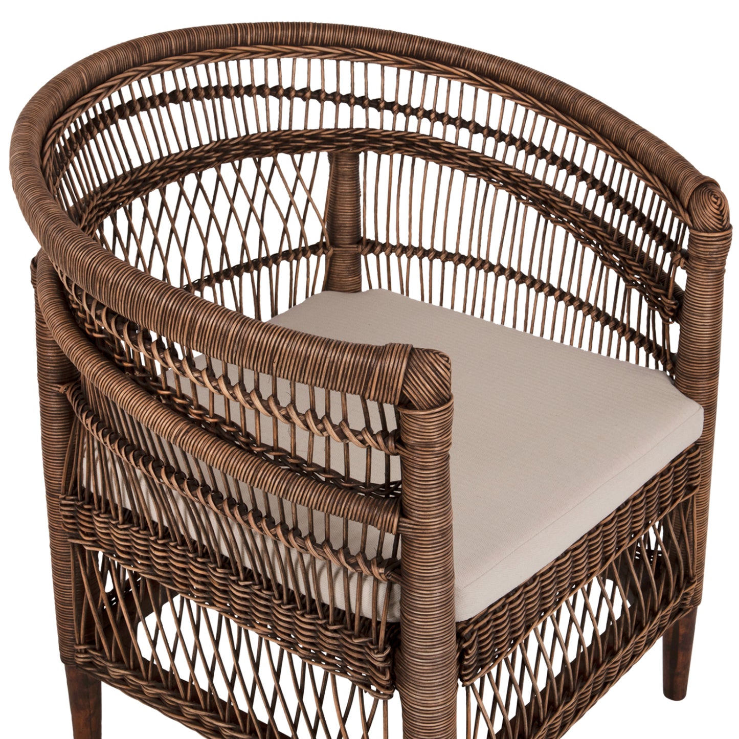 ΠΟΛΥΘΡΟΝΑ MALAWI HM9635.01 ΞΥΛΟ ΜΑΟΝΙ & RATTAN--Β'ΔΙΑΛΟΓΗΣ 80x70x86Υεκ.