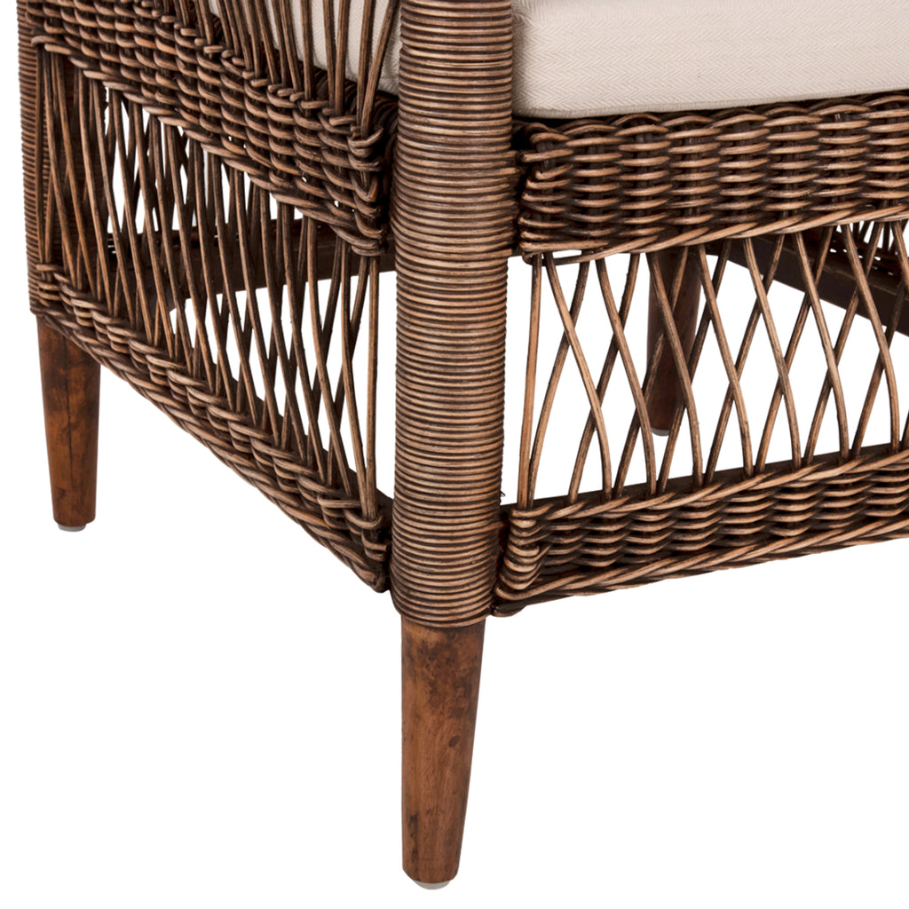 ΠΟΛΥΘΡΟΝΑ MALAWI HM9635.01 ΞΥΛΟ ΜΑΟΝΙ & RATTAN--Β'ΔΙΑΛΟΓΗΣ 80x70x86Υεκ.