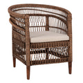 ΠΟΛΥΘΡΟΝΑ MALAWI HM9635.01 ΞΥΛΟ ΜΑΟΝΙ & RATTAN--Β'ΔΙΑΛΟΓΗΣ 80x70x86Υεκ.