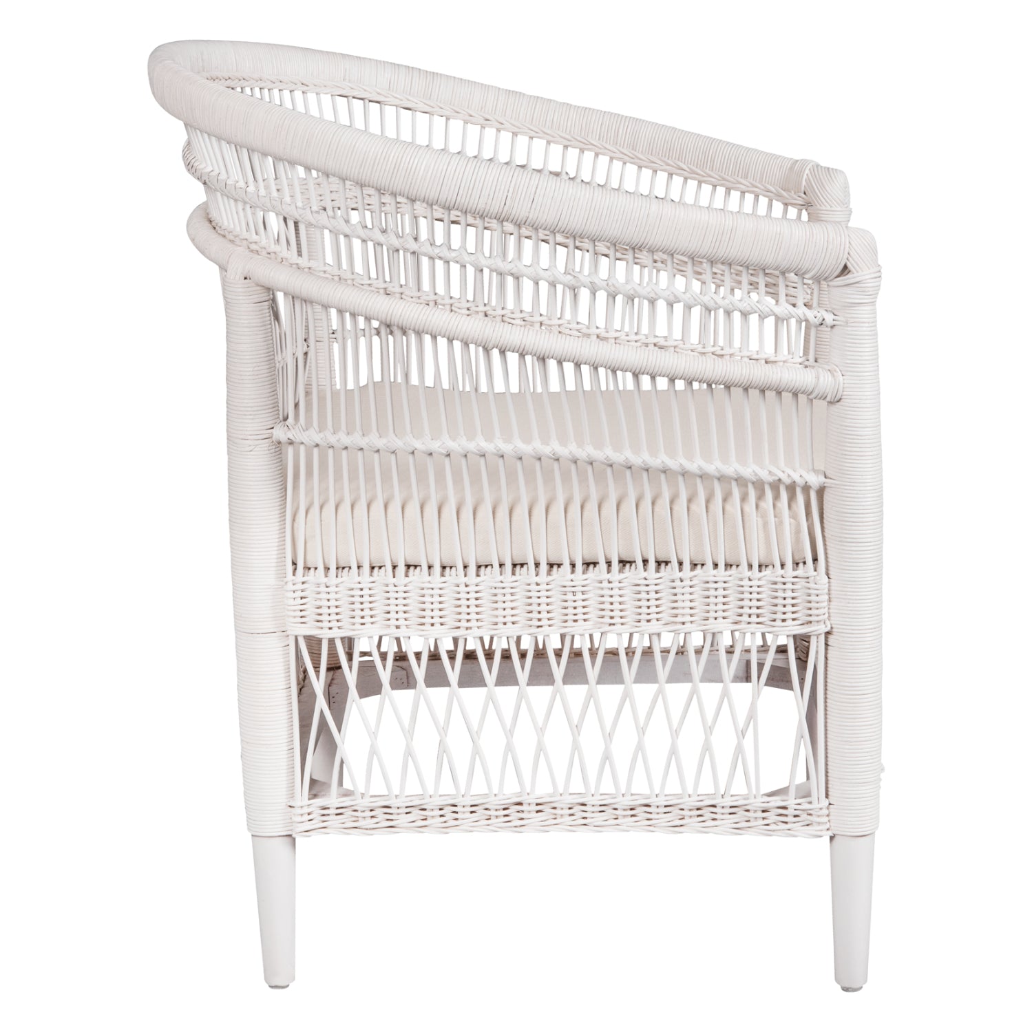 ΠΟΛΥΘΡΟΝΑ MALAWI HM9635.02 ΞΥΛΟ ΜΑΟΝΙ ΜΕ RATTAN ΛΕΥΚΟ--Β'ΔΙΑΛΟΓΗΣ 80x70x86Υεκ.
