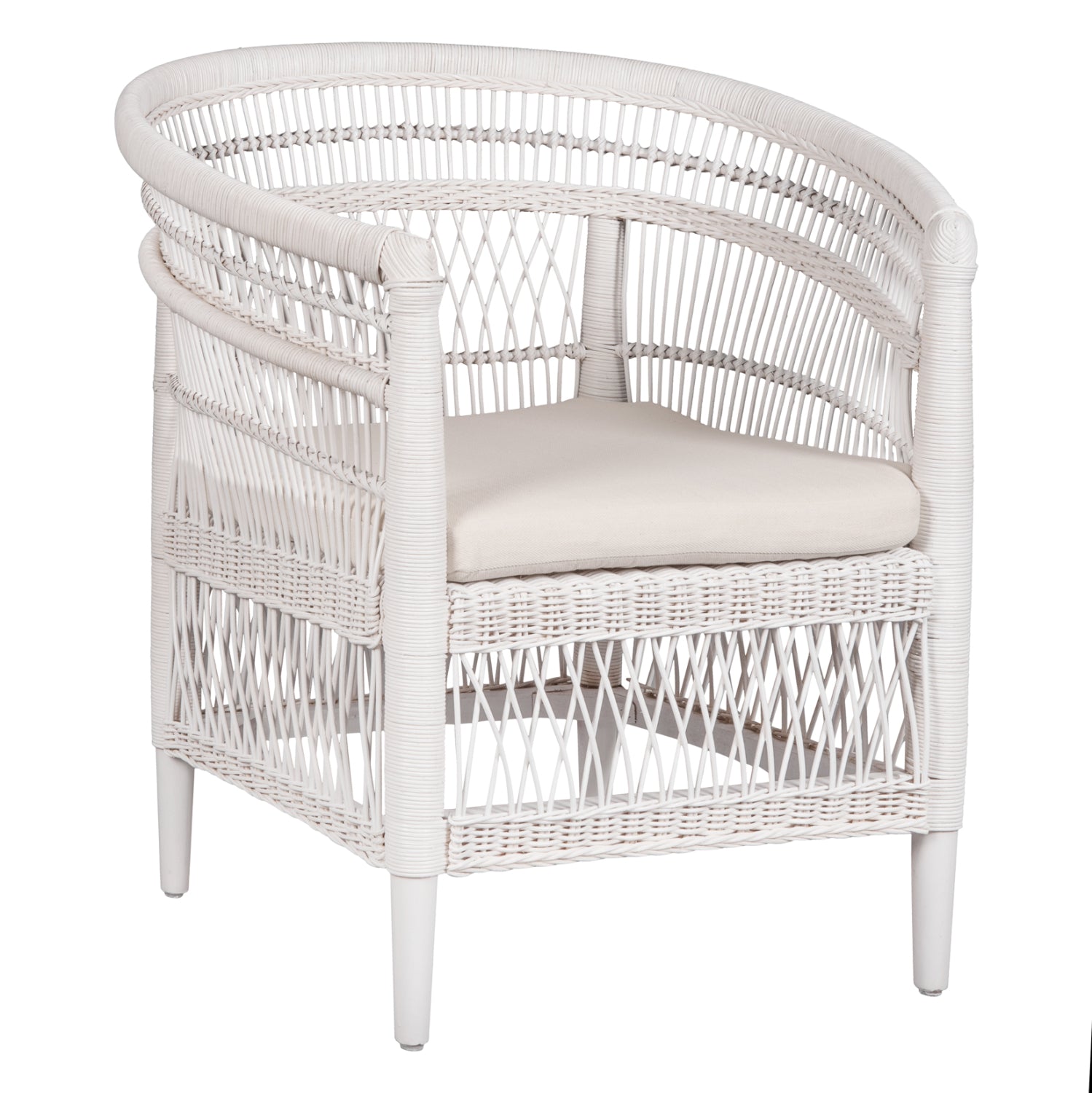 ΠΟΛΥΘΡΟΝΑ MALAWI HM9635.02 ΞΥΛΟ ΜΑΟΝΙ ΜΕ RATTAN ΛΕΥΚΟ--Β'ΔΙΑΛΟΓΗΣ 80x70x86Υεκ.