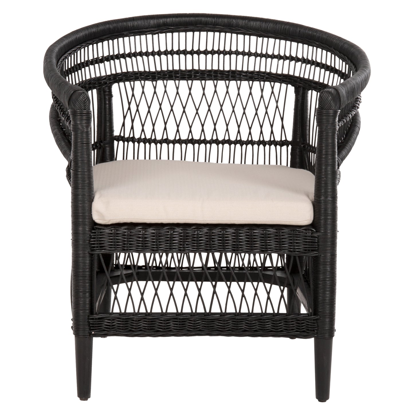 ΠΟΛΥΘΡΟΝΑ MALAWI HM9635.03 ΞΥΛΟ ΜΑΟΝΙ ΜΕ RATTAN ΜΑΥΡΟ--Β'ΔΙΑΛΟΓΗΣ 80x70x86Υεκ.