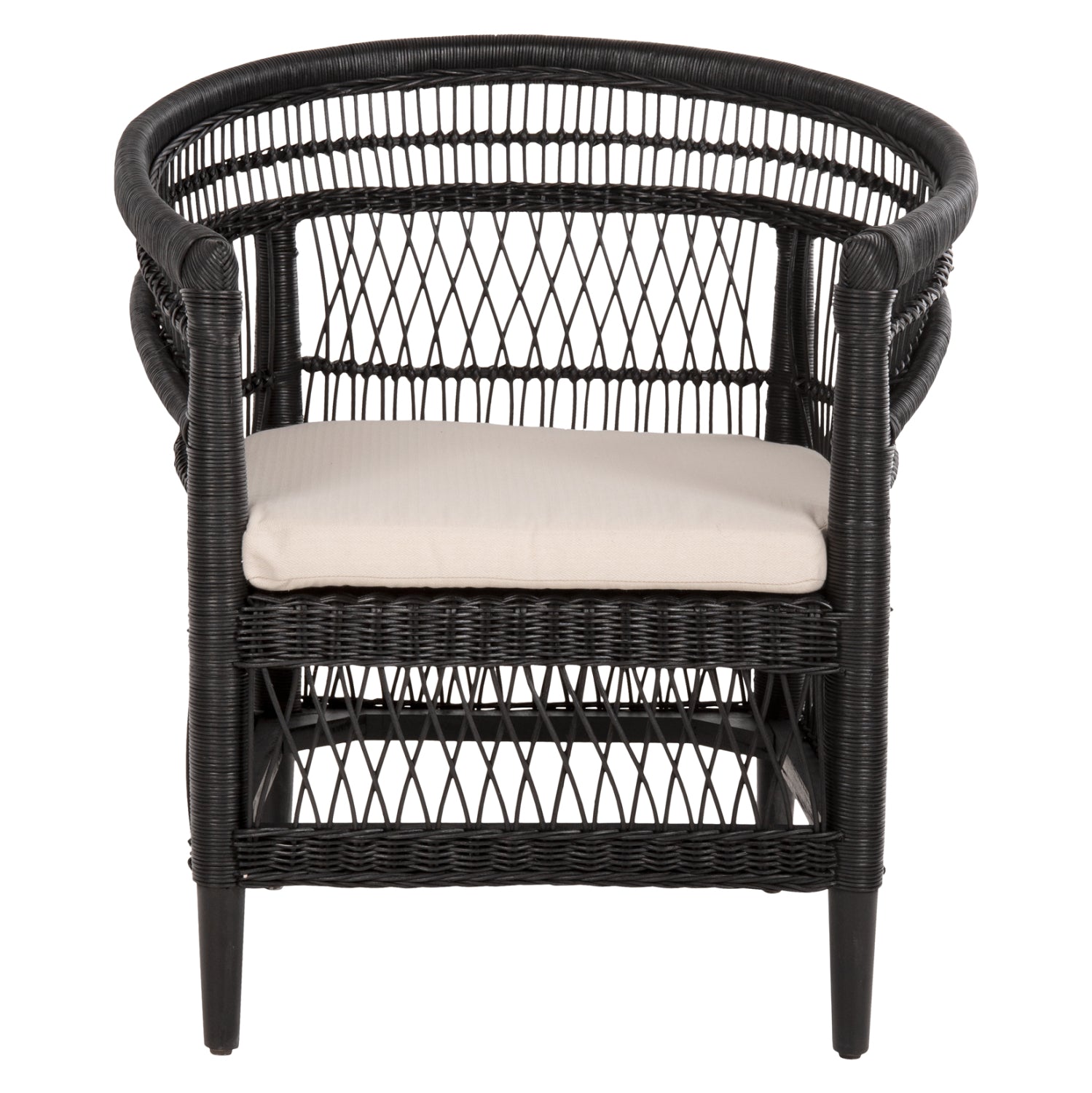 ΠΟΛΥΘΡΟΝΑ MALAWI HM9635.03 ΞΥΛΟ ΜΑΟΝΙ ΜΕ RATTAN ΜΑΥΡΟ--Β'ΔΙΑΛΟΓΗΣ 80x70x86Υεκ.