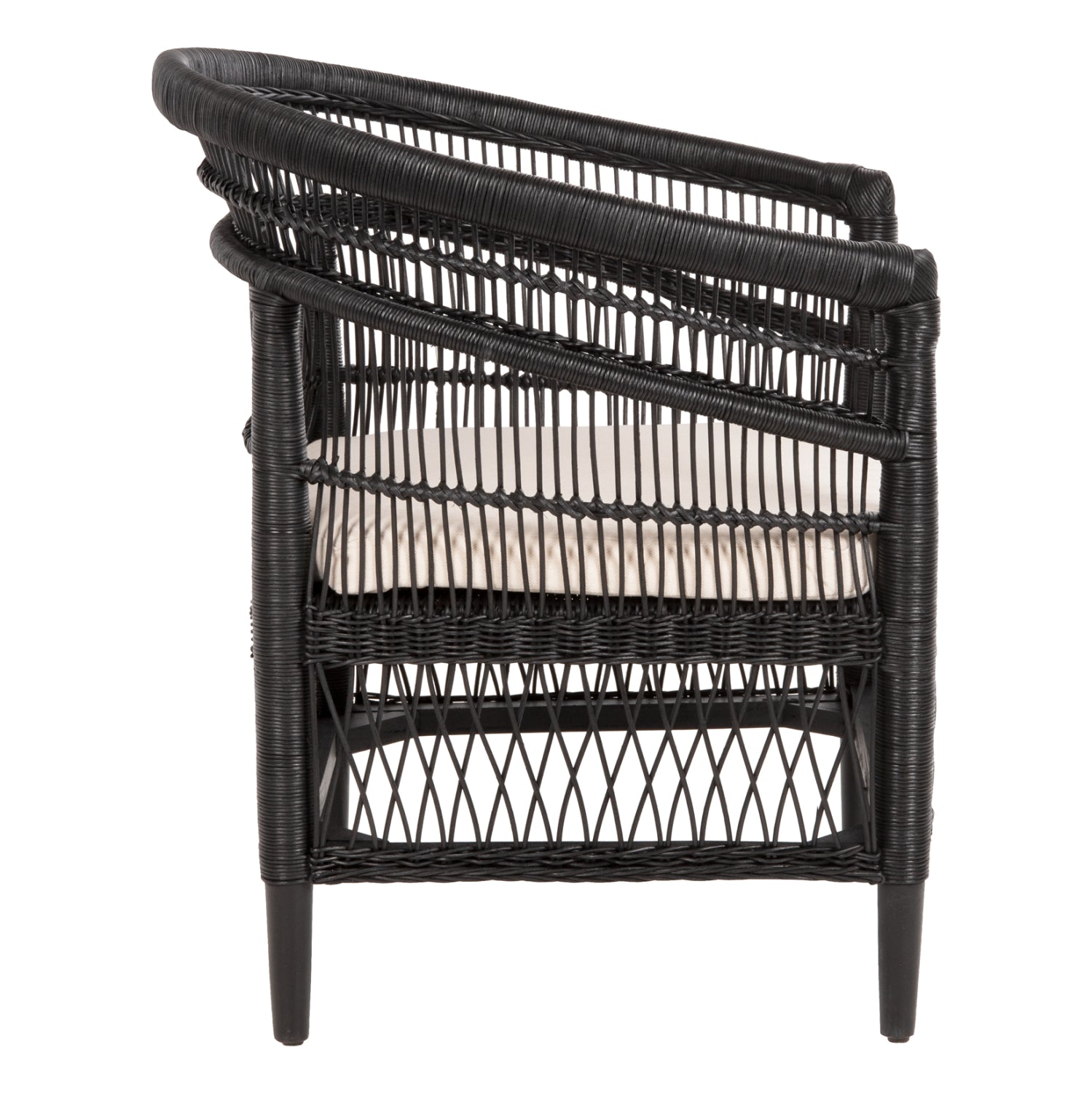 ΠΟΛΥΘΡΟΝΑ MALAWI HM9635.03 ΞΥΛΟ ΜΑΟΝΙ ΜΕ RATTAN ΜΑΥΡΟ--Β'ΔΙΑΛΟΓΗΣ 80x70x86Υεκ.