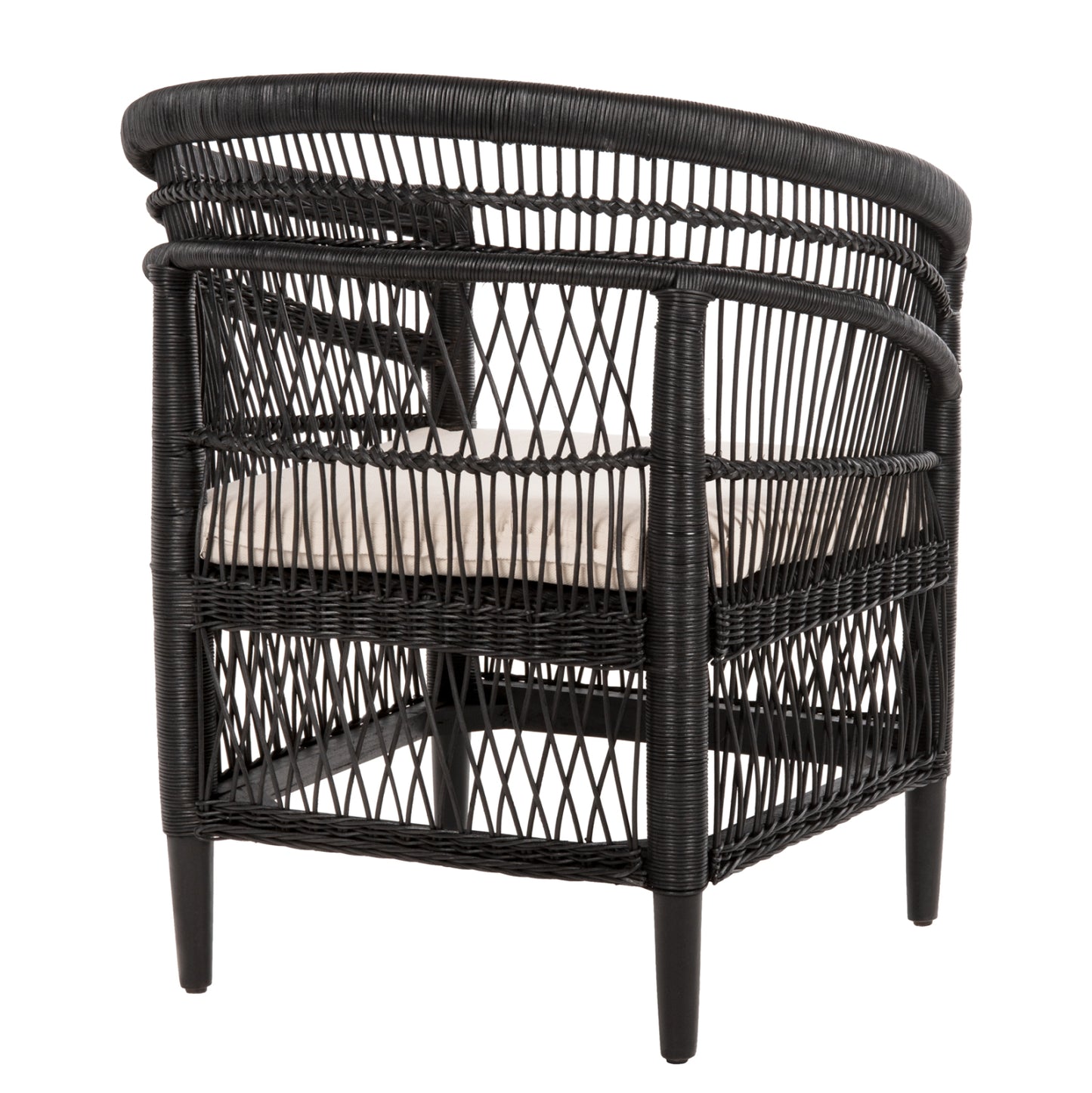 ΠΟΛΥΘΡΟΝΑ MALAWI HM9635.03 ΞΥΛΟ ΜΑΟΝΙ ΜΕ RATTAN ΜΑΥΡΟ--Β'ΔΙΑΛΟΓΗΣ 80x70x86Υεκ.
