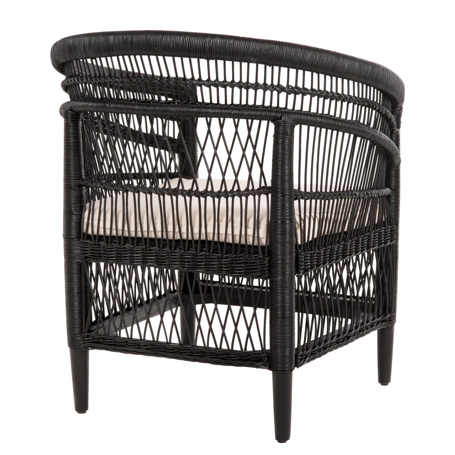 ΠΟΛΥΘΡΟΝΑ MALAWI HM9635.03 ΞΥΛΟ ΜΑΟΝΙ ΜΕ RATTAN ΜΑΥΡΟ--Β'ΔΙΑΛΟΓΗΣ 80x70x86Υεκ.