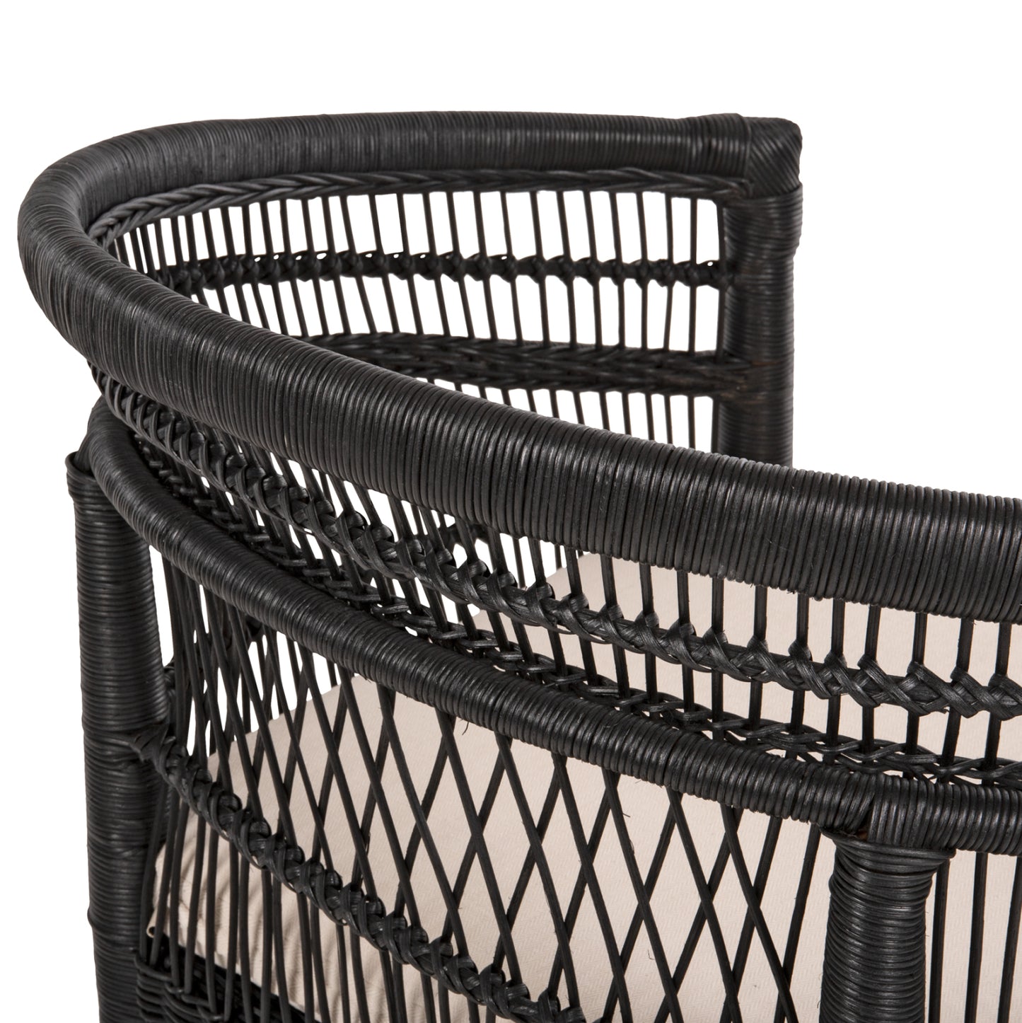 ΠΟΛΥΘΡΟΝΑ MALAWI HM9635.03 ΞΥΛΟ ΜΑΟΝΙ ΜΕ RATTAN ΜΑΥΡΟ--Β'ΔΙΑΛΟΓΗΣ 80x70x86Υεκ.