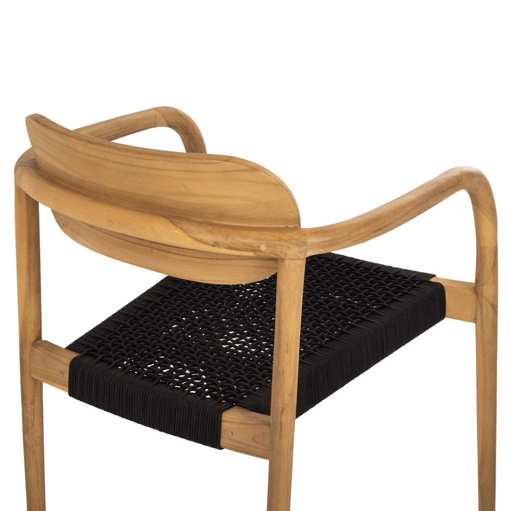 ΠΟΛΥΘΡΟΝΑ OSLO HM9636.02 ΞΥΛΟ TEAK ΦΥΣΙΚΟ & ΣΧΟΙΝΙ--B’ΔΙΑΛΟΓΗΣ 55x54x80Y εκ.