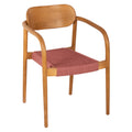 ΠΟΛΥΘΡΟΝΑ OSLO HM9636.06 ΞΥΛΟ TEAK ΦΥΣΙΚΟ & ΣΧΟΙΝΙ--B’ΔΙΑΛΟΓΗΣ 55x54x80Yεκ.