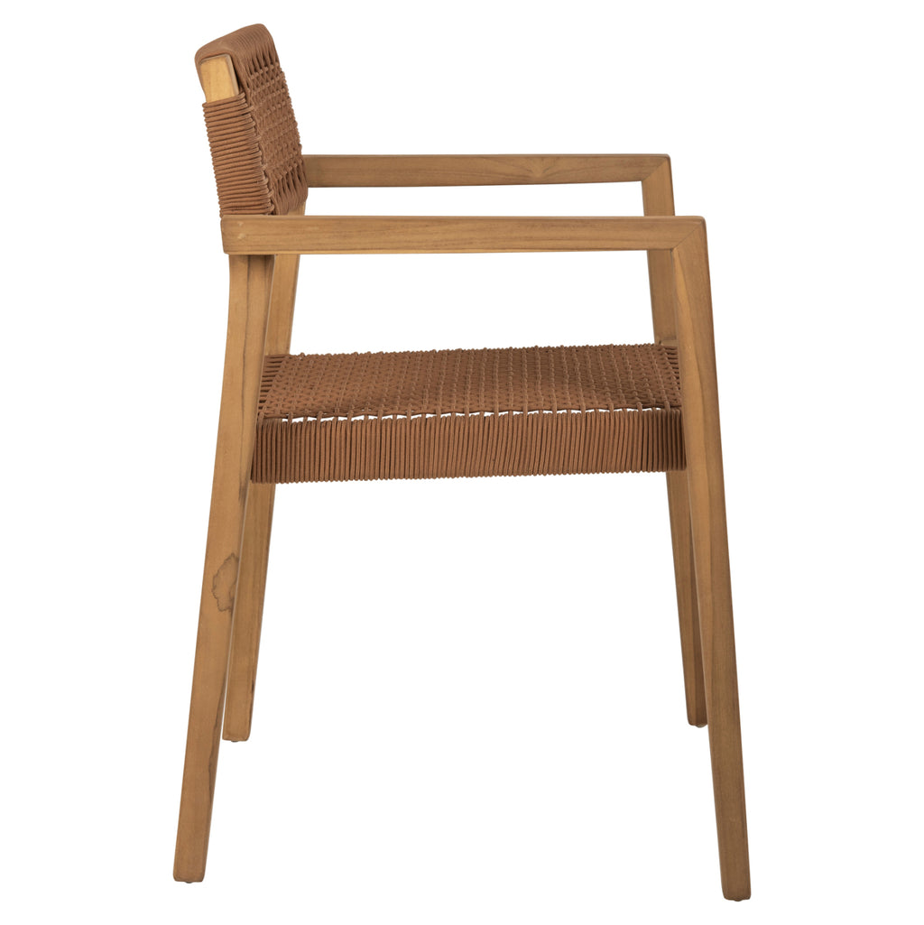 ΠΟΛΥΘΡΟΝΑ CHARLOTTE HM9637.01 ΞΥΛΟ TEAK & ΚΑΦΕ ΣΧΟΙΝΙ--B'ΔΙΑΛΟΓΗΣ 59x54x83Y εκ.