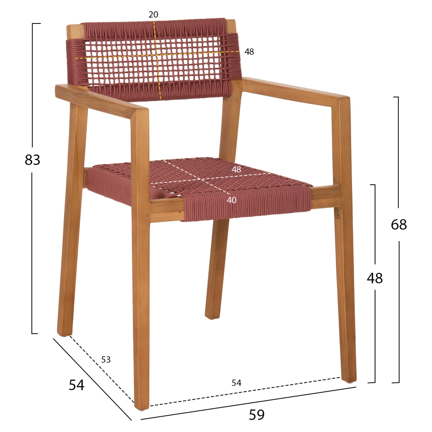 ΠΟΛΥΘΡΟΝΑ CHARLOTTE HM9637.06 ΞΥΛΟ TEAK & ΡΟΖ ΣΧΟΙΝΙ--B'ΔΙΑΛΟΓΗΣ 59x54x83Y εκ.