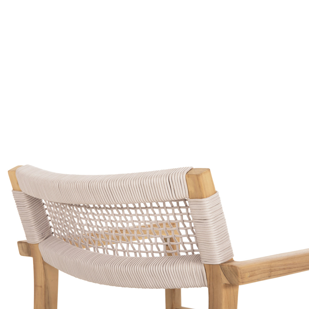 ΠΟΛΥΘΡΟΝΑ CHARLOTTE HM9637.07 ΞΥΛΟ TEAK & ΜΠΕΖ ΣΧΟΙΝΙ--B'ΔΙΑΛΟΓΗΣ 58x61x81Yεκ.