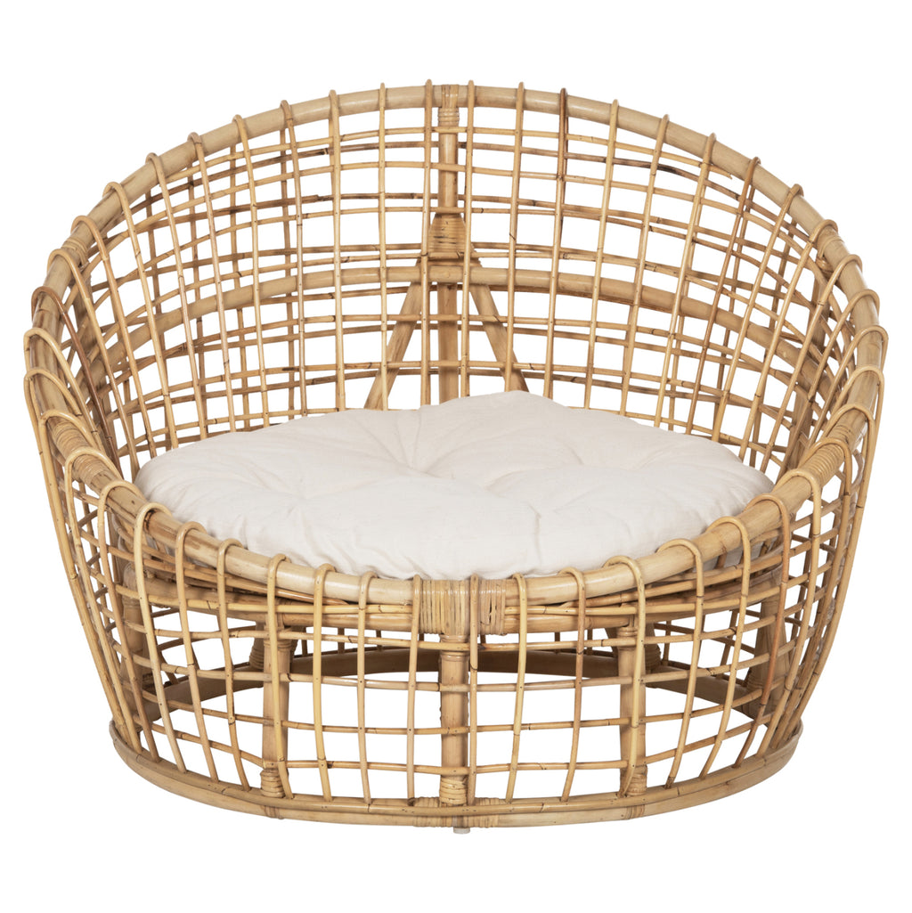 ΠΟΛΥΘΡΟΝΑ ENTO HM9814 RATTAN ΣΕ ΦΥΣΙΚΟ-ΜΠΕΖ ΜΑΞΙΛΑΡΙ 85x75x67Yεκ.
