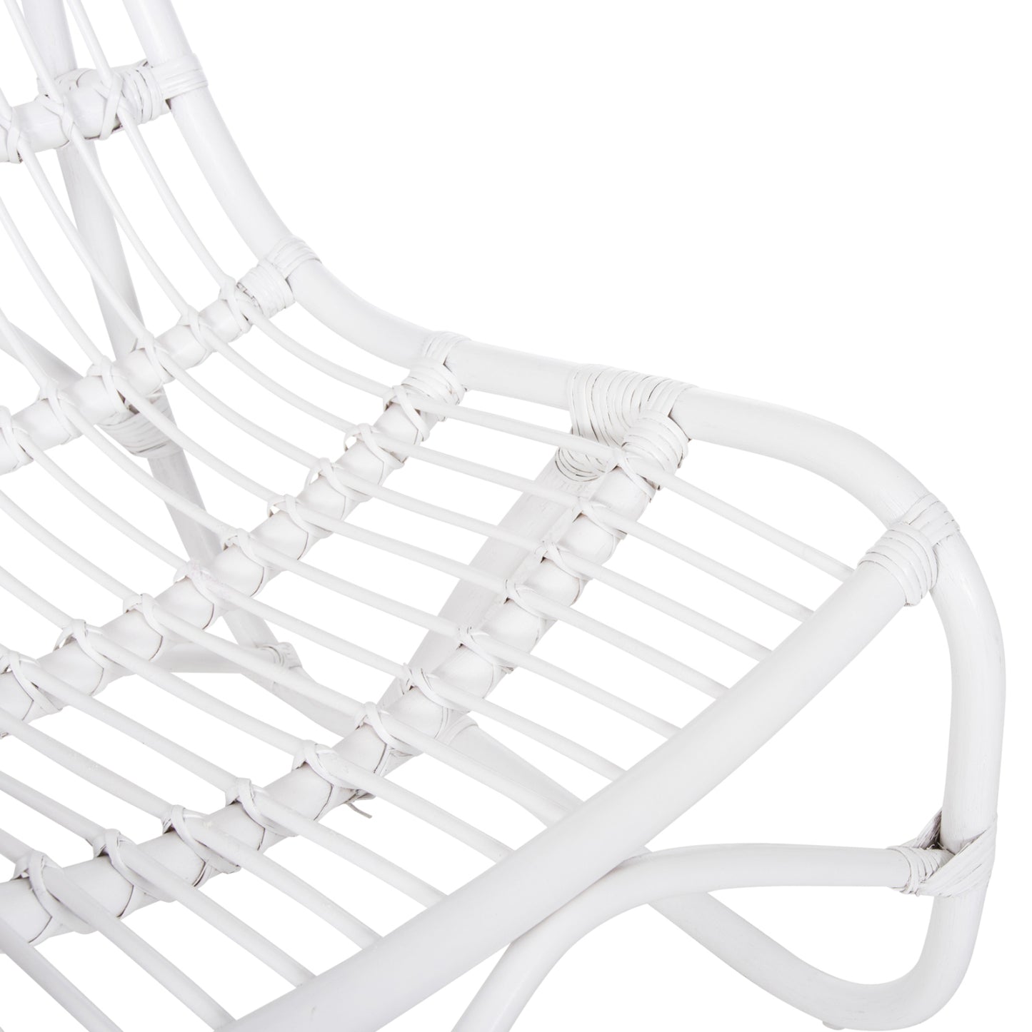 ΠΟΛΥΘΡΟΝΑ GRINN HM9815.03 ΡΑΒΔΟΙ RATTAN ΣΕ ΛΕΥΚΟ 56,5x73,5x79,5Υ εκ.