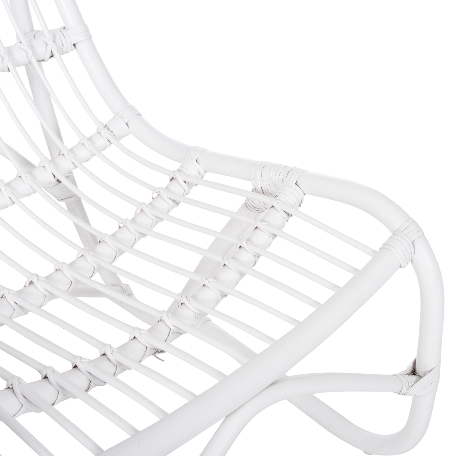 ΠΟΛΥΘΡΟΝΑ GRINN HM9815.03 ΡΑΒΔΟΙ RATTAN ΣΕ ΛΕΥΚΟ 56,5x73,5x79,5Υ εκ.