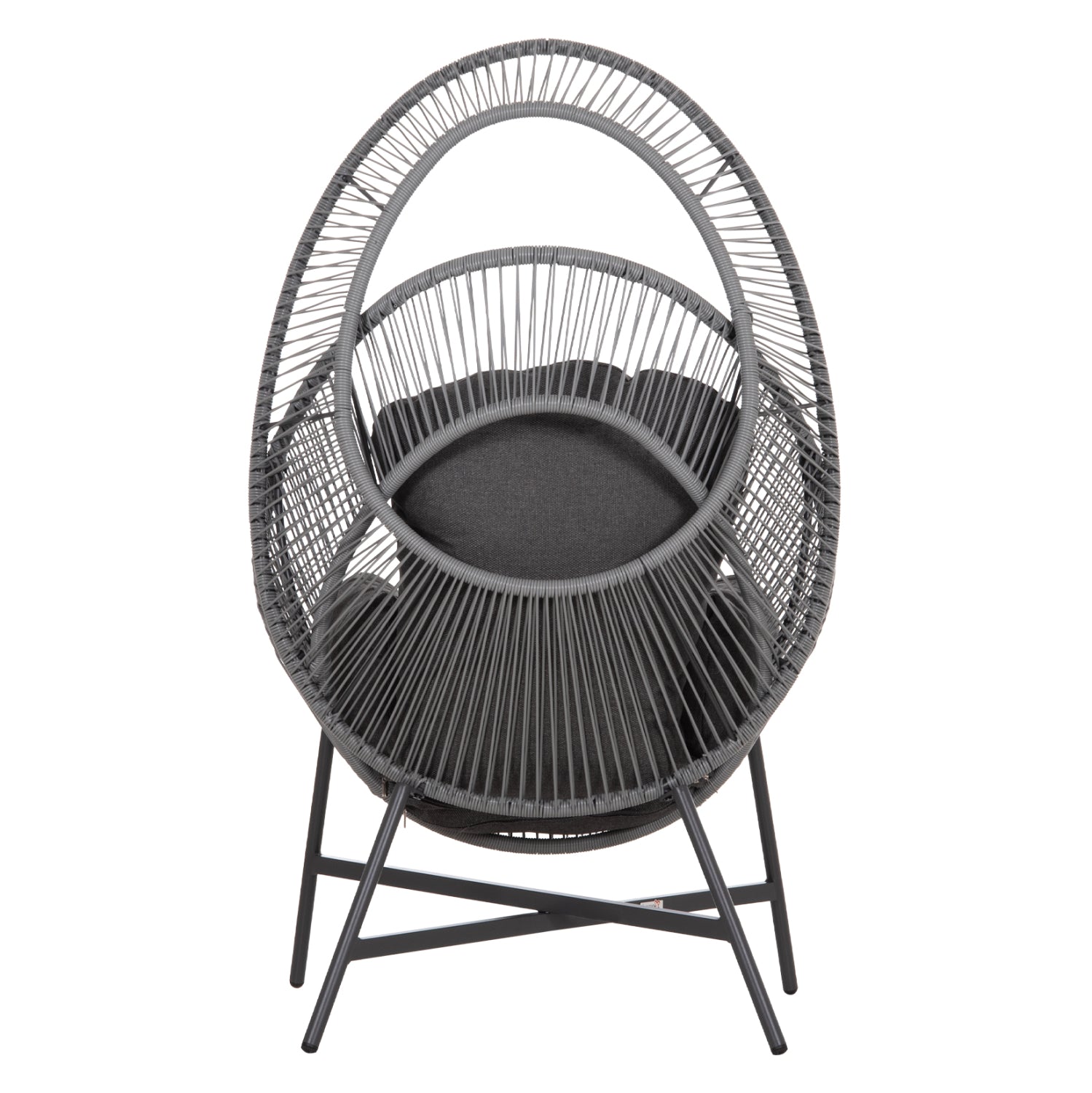 ΠΟΛΥΘΡΟΝΑ-ΦΩΛΙΑ RULER HM6506.01 ΓΚΡΙ ΜΕΤΑΛΛΟ-P.E.RATTAN-ΜΑΞΙΛΑΡΙΑ 90x85x154Υεκ