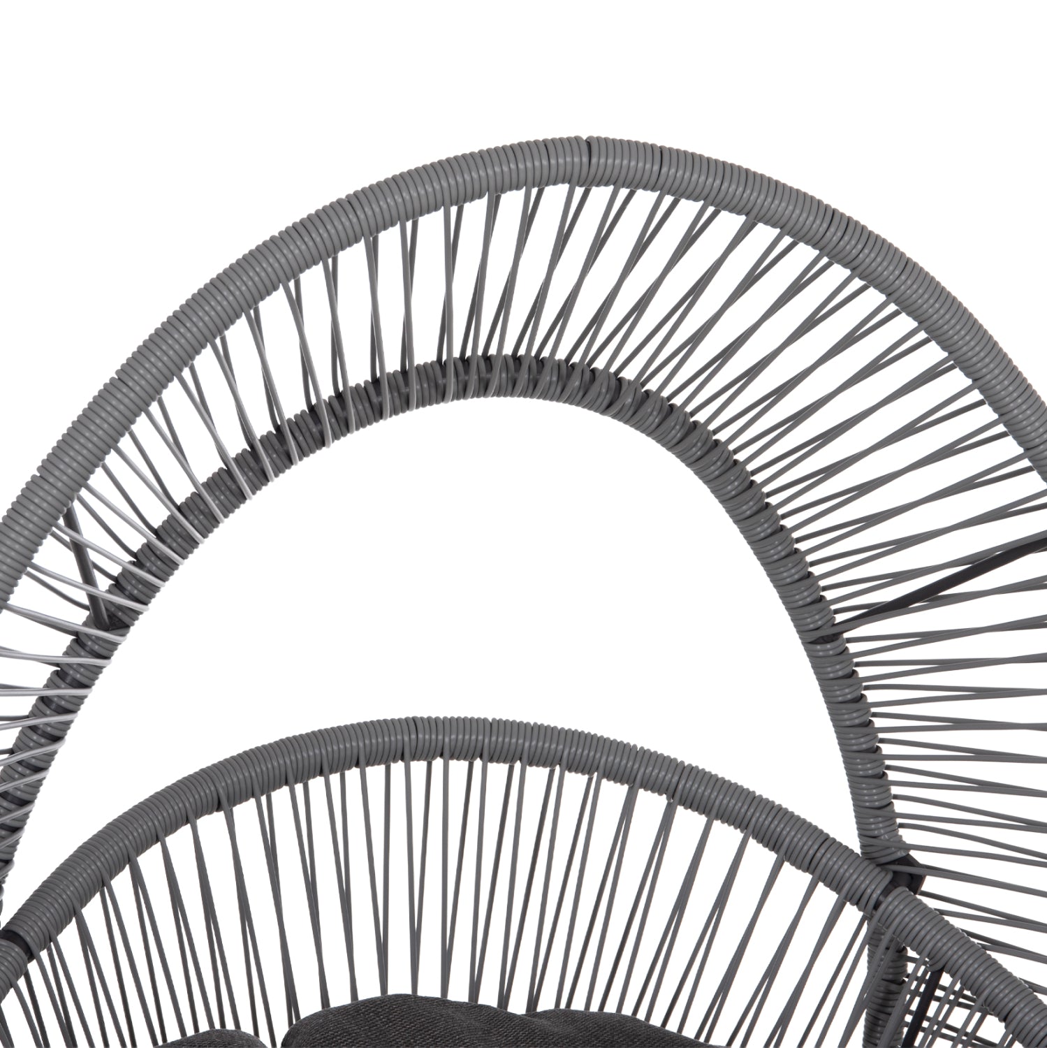 ΠΟΛΥΘΡΟΝΑ-ΦΩΛΙΑ RULER HM6506.01 ΓΚΡΙ ΜΕΤΑΛΛΟ-P.E.RATTAN-ΜΑΞΙΛΑΡΙΑ 90x85x154Υεκ