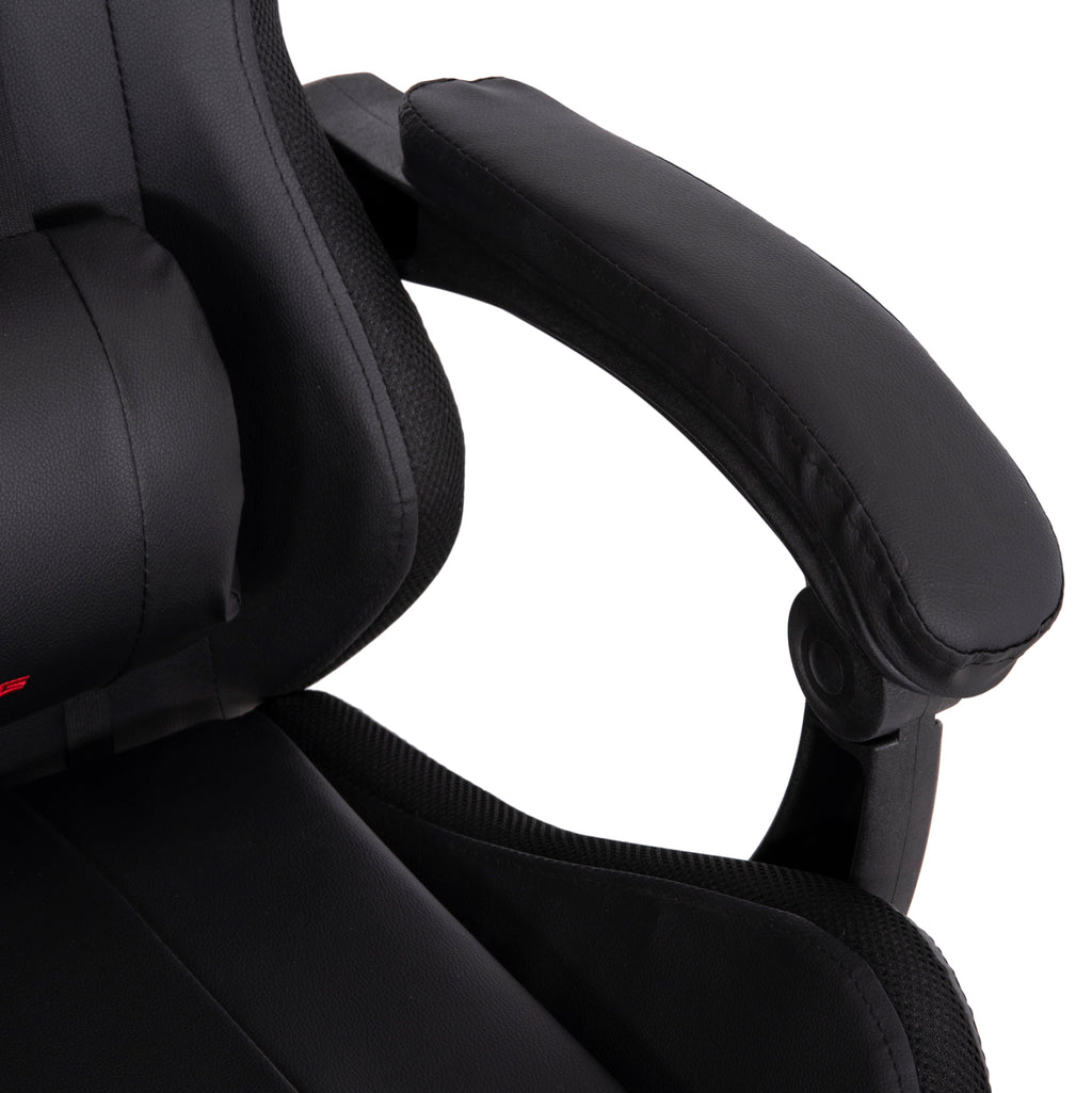 ΠΟΛΥΘΡΟΝΑ GAMING DARREN HM1203.01 ΜΑΥΡΟ-ΚΟΚΚΙΝΟ PVC 58.5x100x120Υεκ.