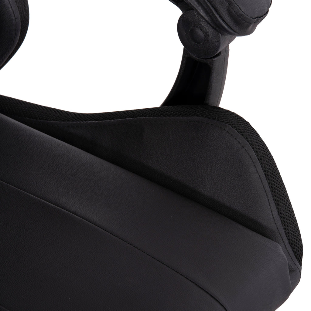 ΠΟΛΥΘΡΟΝΑ GAMING DARREN HM1203.01 ΜΑΥΡΟ-ΚΟΚΚΙΝΟ PVC 58.5x100x120Υεκ.