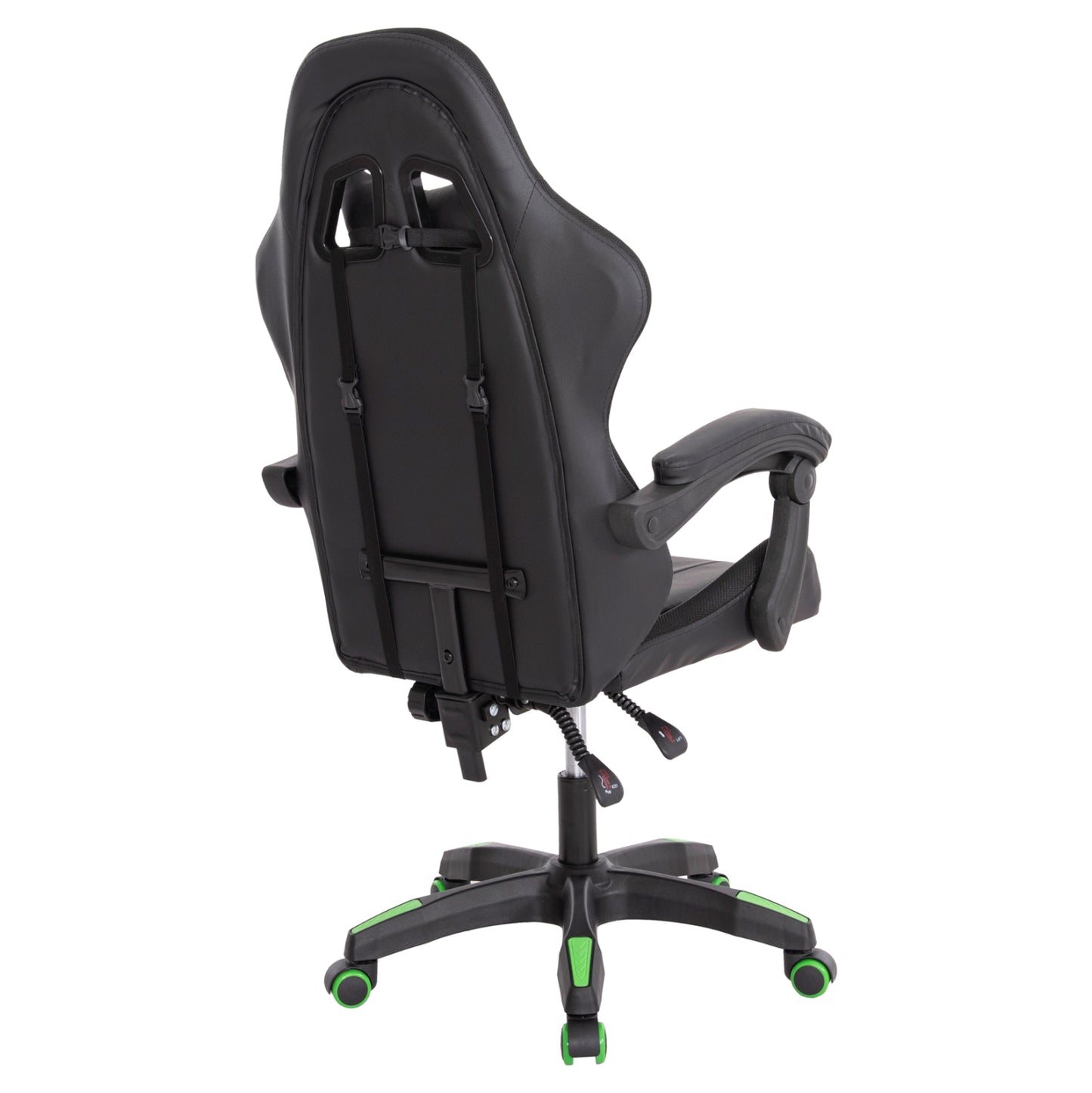 ΠΟΛΥΘΡΟΝΑ GAMING DARREN HM1203.03 ΜΑΥΡΟ-ΠΡΑΣΙΝΟ PVC 58.5x100x120Υεκ.