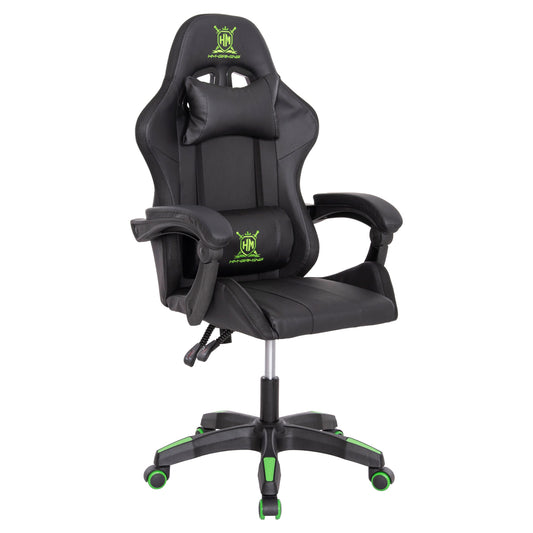 ΠΟΛΥΘΡΟΝΑ GAMING DARREN HM1203.03 ΜΑΥΡΟ-ΠΡΑΣΙΝΟ PVC 58.5x100x120Υεκ.