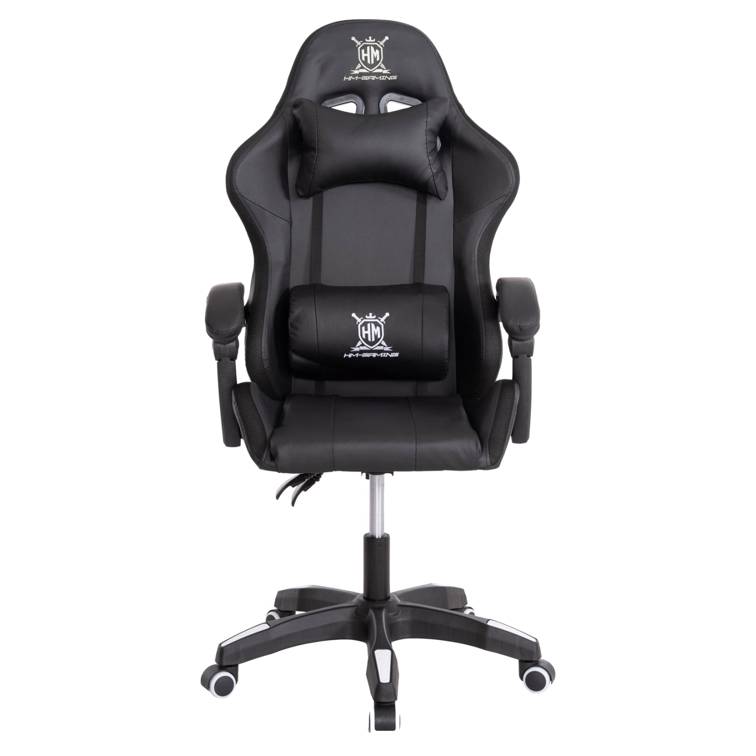 ΠΟΛΥΘΡΟΝΑ GAMING DARREN HM1203.04 ΜΑΥΡΟ-ΛΕΥΚΟ PVC 58.5x100x120Υεκ.