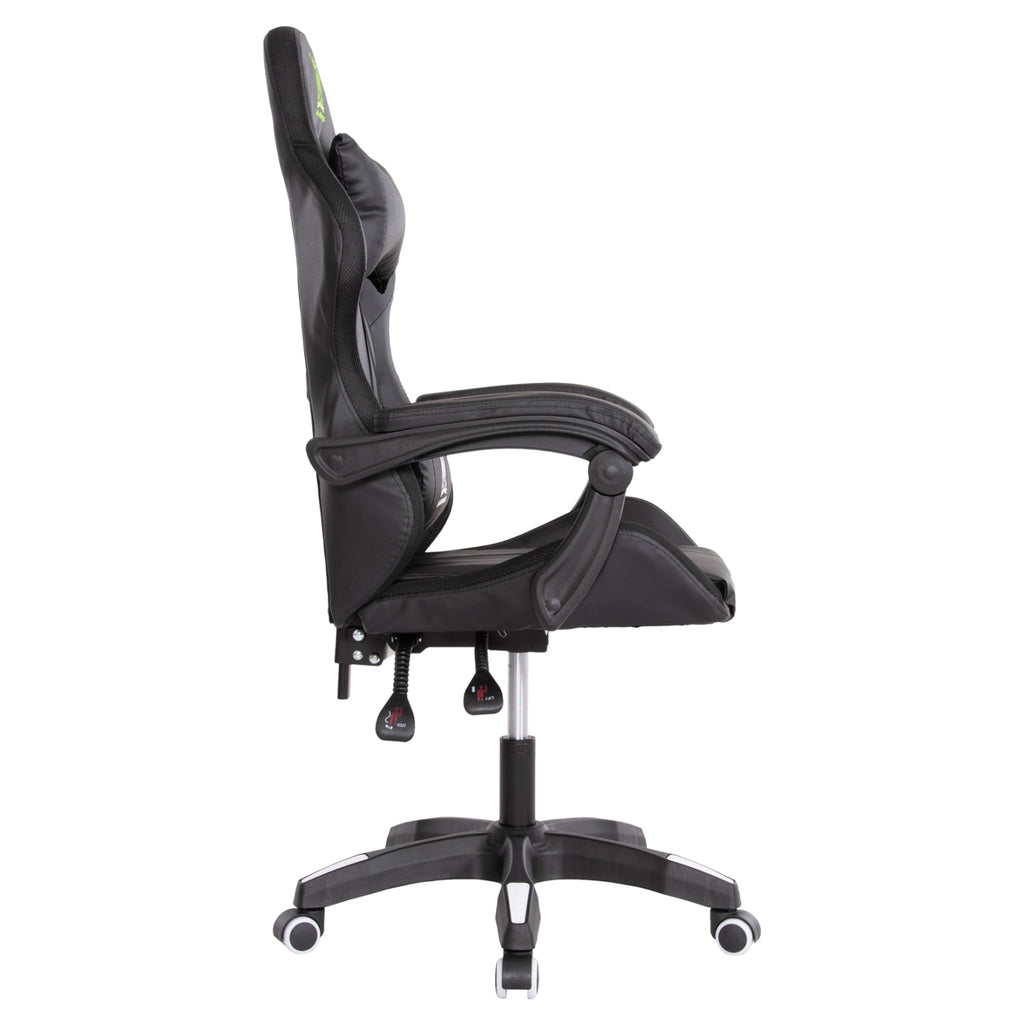 ΠΟΛΥΘΡΟΝΑ GAMING DARREN HM1203.04 ΜΑΥΡΟ-ΛΕΥΚΟ PVC 58.5x100x120Υεκ.