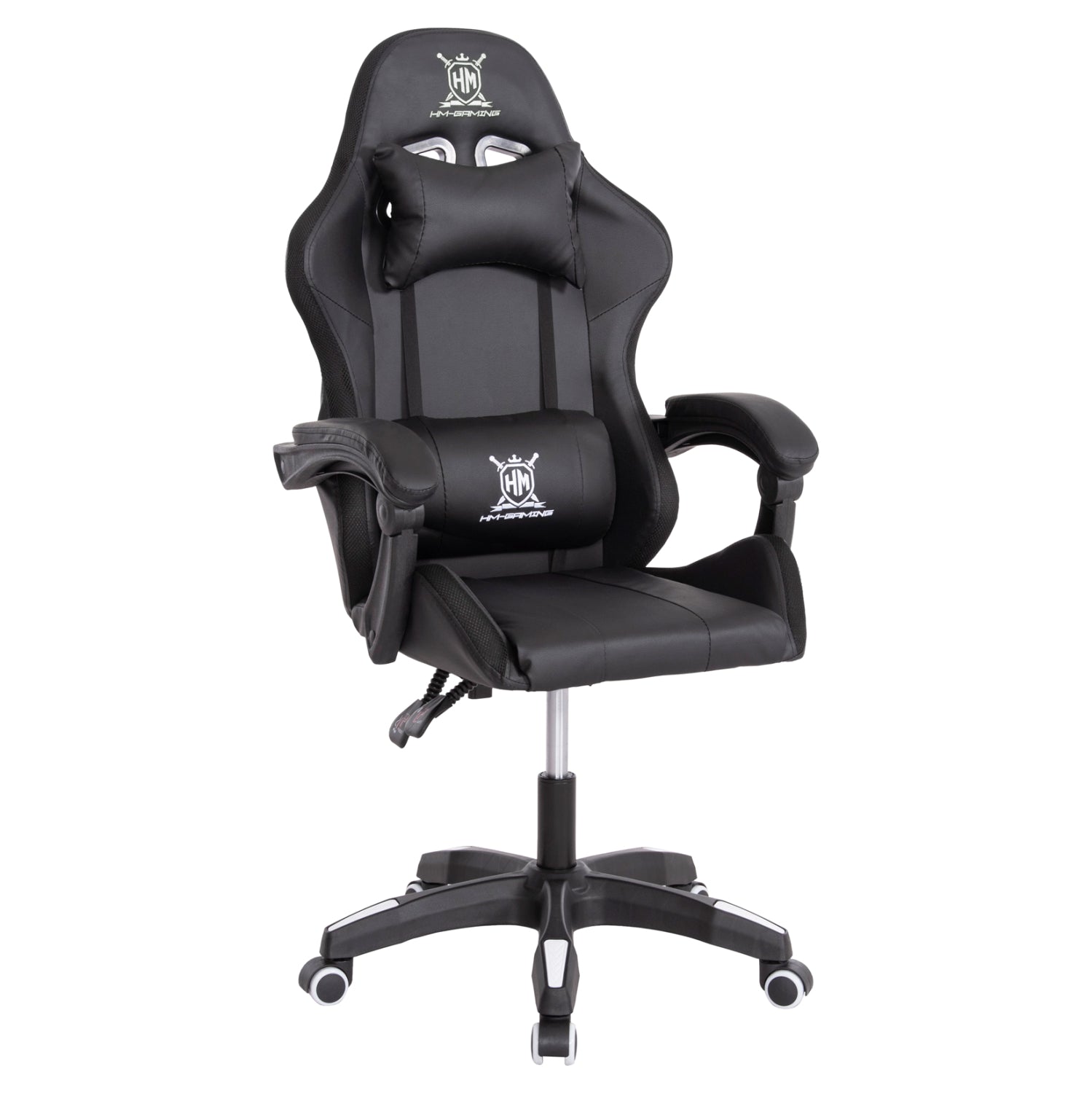 ΠΟΛΥΘΡΟΝΑ GAMING DARREN HM1203.04 ΜΑΥΡΟ-ΛΕΥΚΟ PVC 58.5x100x120Υεκ.
