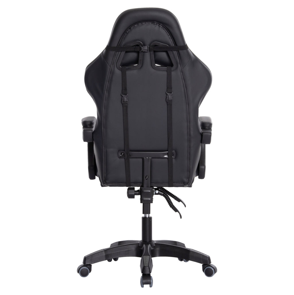 ΠΟΛΥΘΡΟΝΑ GAMING DARREN HM1203.10 ΜΑΥΡΟ-ΓΚΡΙ PVC 60x60x120Υεκ.
