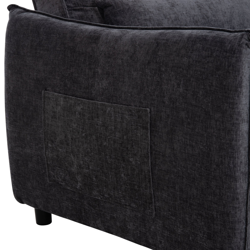 ΠΟΛΥΘΡΟΝΑ-ΚΡΕΒΑΤΙ ORYN HM3307.01 ΓΚΡΙ ΥΦΑΣΜΑ 85x88x78Υεκ.
