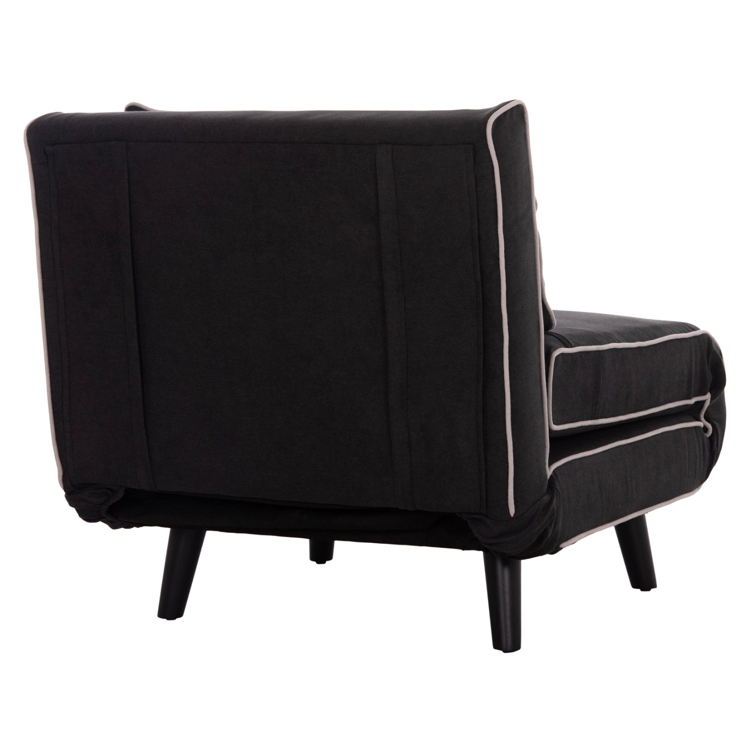 ΠΟΛΥΘΡΟΝΑ ΚΡΕΒΑΤΙ BRAXTON HM8425.03 ΜΑΥΡΟ ΥΦΑΣΜΑ 78x88x78Υεκ.