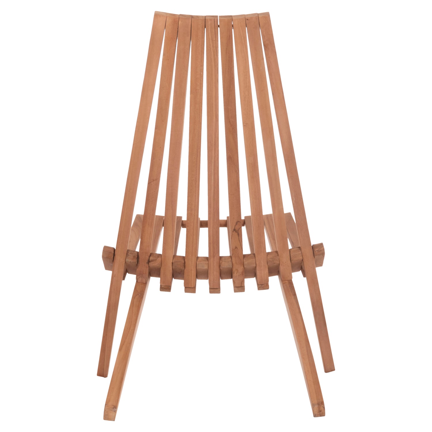 ΠΟΛΥΘΡΟΝΑ LOUNGE ΠΤΥΣΣΟΜΕΝΗ SHIGAO HM18112 ΞΥΛΟ TEAK--ΦΥΣΙΚΟ 61x88.5x89Υεκ.