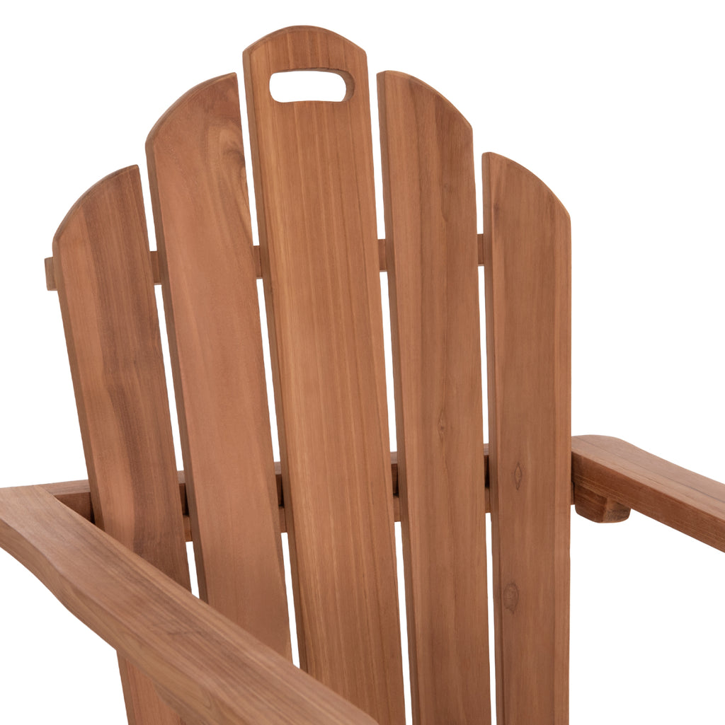 ΠΟΛΥΘΡΟΝΑ LOUNGE ΠΤΥΣΣΟΜΕΝΗ SKALL HM6619 ΞΥΛΟ TEAK ΦΥΣΙΚΟ 70.5x85x92Υεκ.