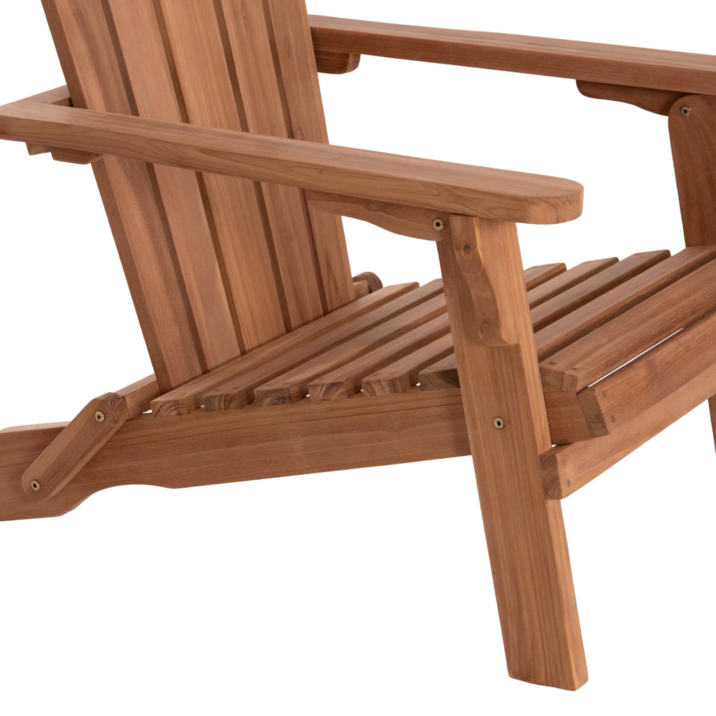 ΠΟΛΥΘΡΟΝΑ LOUNGE ΠΤΥΣΣΟΜΕΝΗ SKALL HM6619 ΞΥΛΟ TEAK ΦΥΣΙΚΟ 70.5x85x92Υεκ.