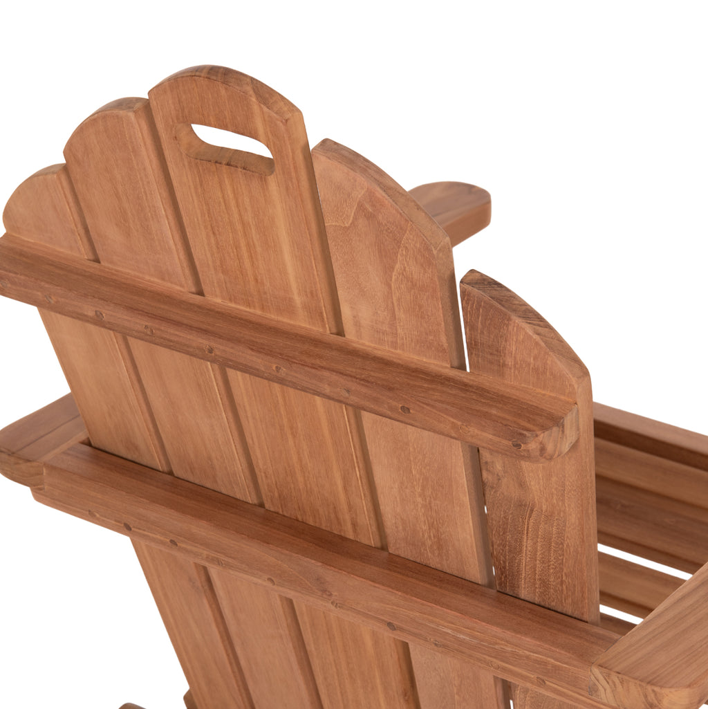 ΠΟΛΥΘΡΟΝΑ LOUNGE ΠΤΥΣΣΟΜΕΝΗ SKALL HM6619 ΞΥΛΟ TEAK ΦΥΣΙΚΟ 70.5x85x92Υεκ.
